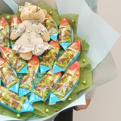 Букет из конфет Мишка косолапый