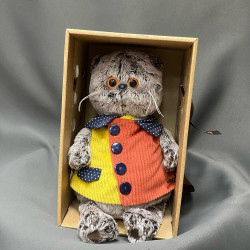 Мягкая игрушка «Кот басик в рубашке»